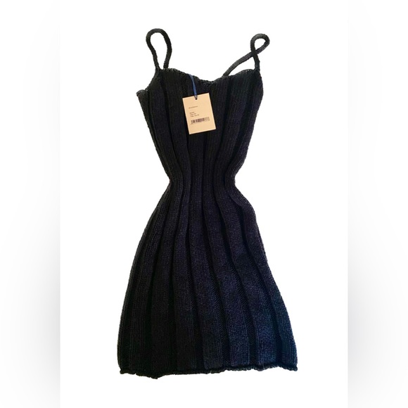 NWT Paloma Wool Black Knit Minidress - Picture 3 of 3